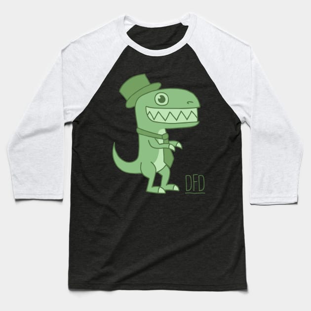 Just our Fancy Dino Baseball T-Shirt by Dem Fancy Dinosaurs